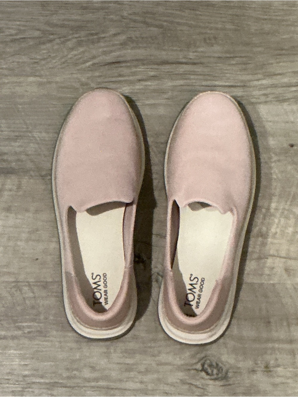 Toms Women’s Slip-On Moccasins in Light Pink